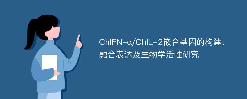 ChIFN-α/ChIL-2嵌合基因的构建、融合表达及生物学活性研究