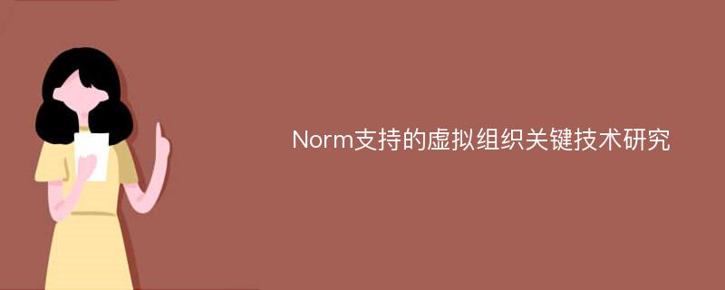 Norm支持的虚拟组织关键技术研究
